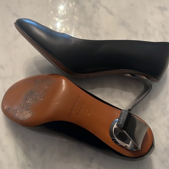 Clergerie black leather pumps, size 37 - Picture 9 of 11